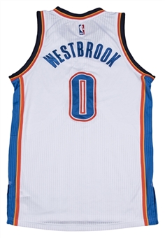 2014-15 Russell Westbrook Game Used Oklahoma Thunder Home Jersey Worn During 12/14/14 Game - Photo Matched! (NBA/MeiGray)